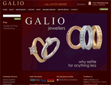 Tablet Screenshot of galio.co.uk